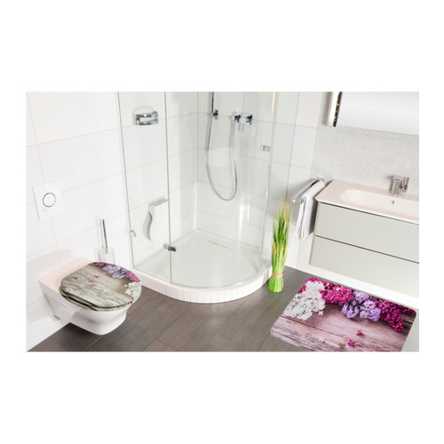 Thumbnail - Sanilo Badteppich »Flieder«, pink, Polyester - rosa