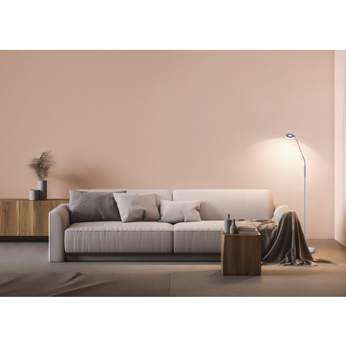 Thumbnail - Fischer & Honsel Stehleuchte »Dent«, BxH: 23 x 150 cm, integrierte LED - silberfarben