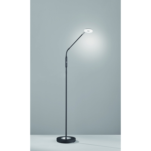 Fischer & Honsel Stehleuchte »Dent«, Höhe: 150 cm, integrierte LED - schwarz