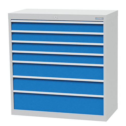 Bedrunka + Hirth Schubladenschrank »«, BxHxT: 98 x 101,9 x 50 cm, grau/blau – grau | blau