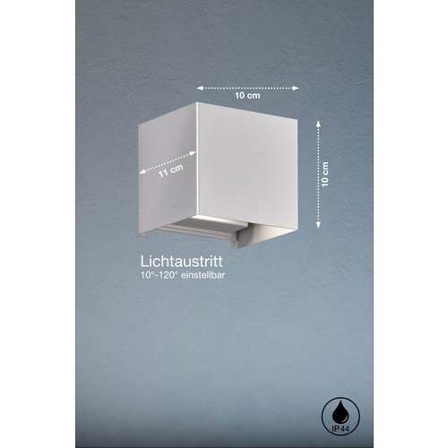 Thumbnail - Fischer & Honsel Wandleuchte »Wall«, Metall, 3 W - silberfarben