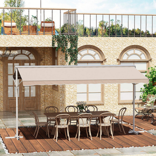 Outsunny Standmarkise, BxL: 450 x 342 cm...