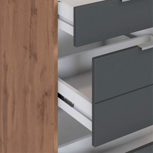 Thumbnail - HELD MÖBEL Unterschrank »Faro«, BxHxT: 180 x 86 x 60 cm, Holzwerkstoff - grau