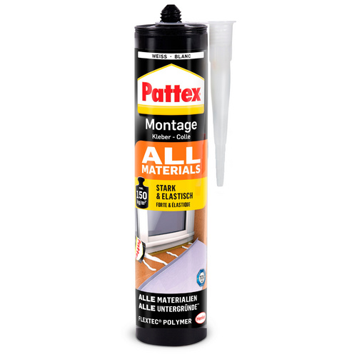 Pattex Montagekleber All Materials weiß 450 g