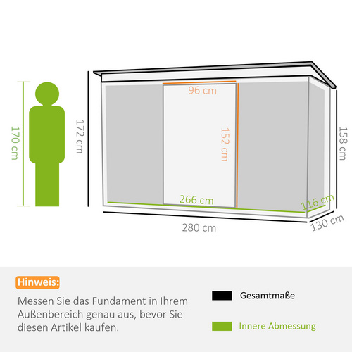 Outsunny Gerätehaus »Gerätehaus«, Me...