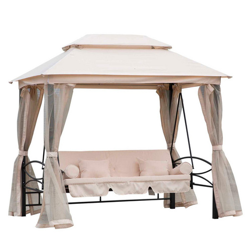 Outsunny Hollywoodschaukel, 3-Sitzer, be...