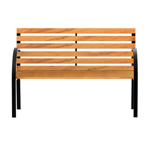 Outsunny Gartenbank, Holz, 2-Sitzer, BxH...