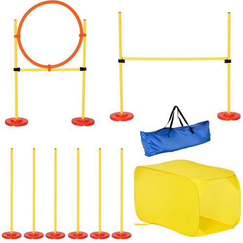 PawHut Agility Ausrüstung, gelb, für Hunde