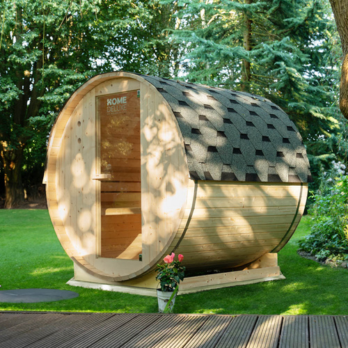 Thumbnail - HOME DELUXE Sauna »LAHTI M«, holzfarben, Fichtenholz, BxH: 194,8 x 191,7 cm - beige