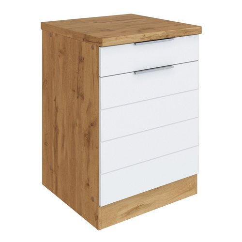 Thumbnail - HELD MÖBEL Unterschrank »Faro«, BxHxT: 60 x 86 x 60 cm, Holzwerkstoff - weiss
