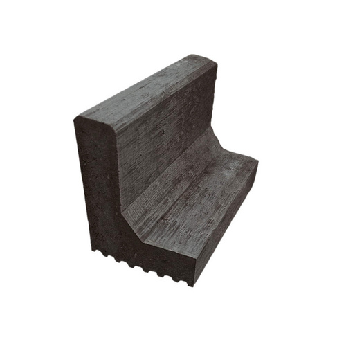 Diephaus Bordstein, Beton, HxBxL: 24 x 40 x 18 cm - grau