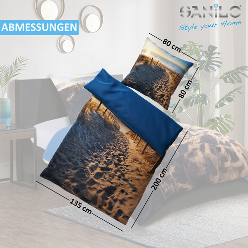 Thumbnail - Sanilo Bettwäsche, Duene 135 x 200 cm - beige