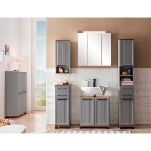 Thumbnail - SCHILDMEYER Unterschrank »Jelda«, BxHxT: 30,3 x 88,1 x 32,6 cm, platingraufarben, Holzwerkstoff