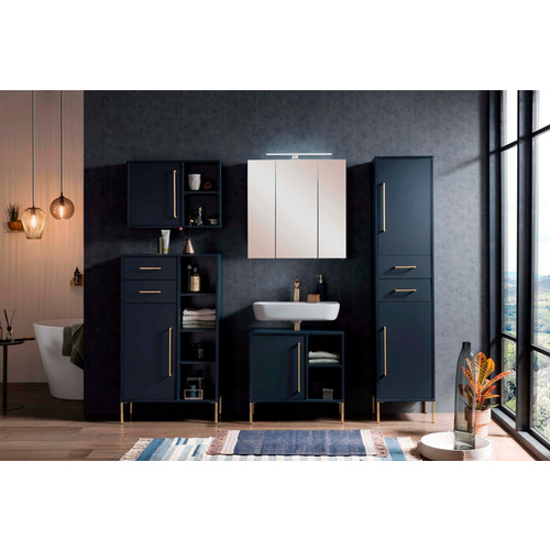 Thumbnail - SCHILDMEYER Hochschrank »Kent«, BxH: 40,5 x 184,3 cm, nachtblau