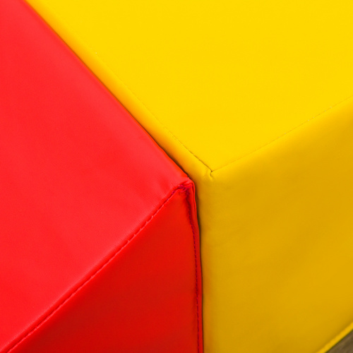 Thumbnail - HOMCOM Bausteinset, dunkelblau/gelb/rosa/himmelblau, Kunstleder/EPE - bunt