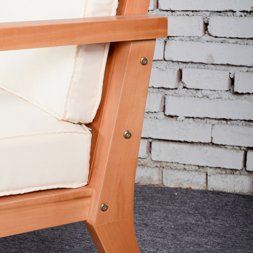 Thumbnail - Outsunny Gartenstuhl, Holz, 2-teilig - bunt