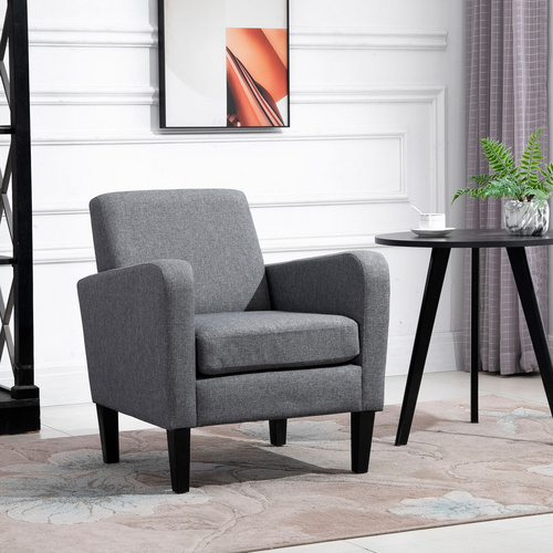 Thumbnail - HOMCOM Sessel, Breite: 66 cm, inklusive Auflagen - grau