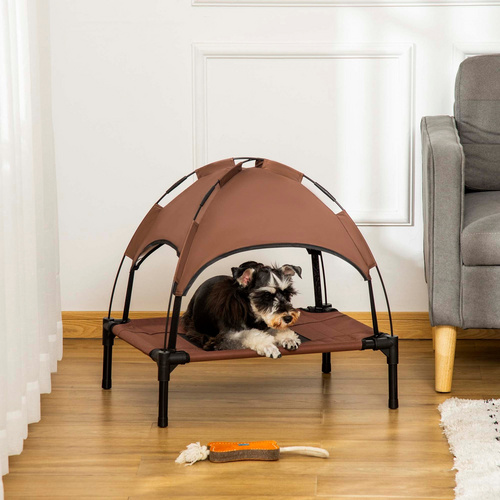 Thumbnail - PawHut Hunde-Bett, BxL: 46 x 11 cm, kaffeefarben/schwarz - bunt