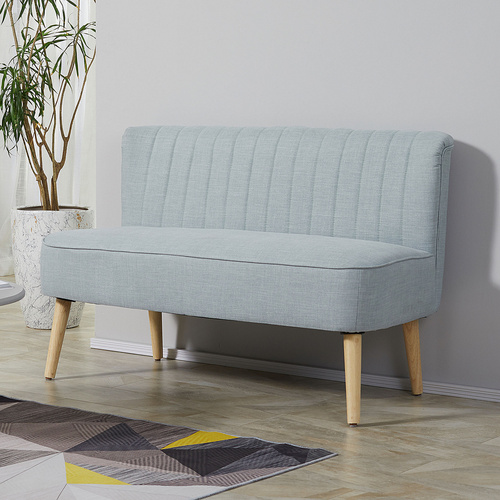 Thumbnail - HOMCOM Sofa, Breite: 117 cm, 2-Sitzer, inklusive Auflagen - gruen