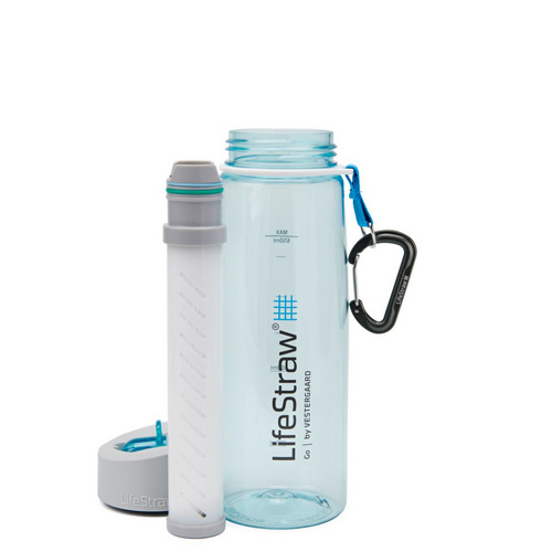 LifeStraw Wasserflasche, 0,7 l, Höhe: 23,5 cm, Kunststoff - blau