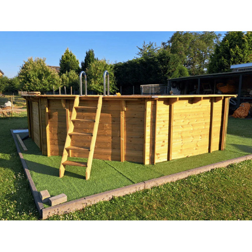 Thumbnail - INTERLINE Schwimmbecken »Java«, rund, BxH: 530x136 cm, Holz - blau