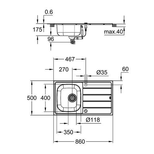 GROHE Küchenspüle »StarLight AISI 304...