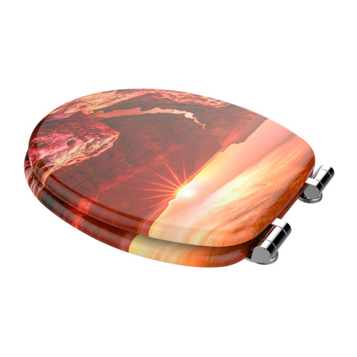 Thumbnail - Sanilo WC-Sitz, BxL: 37,7 x 47 cm, Grand Canyon - braun