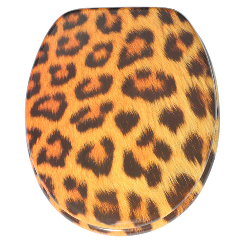 Thumbnail - Sanilo WC-Sitz, BxL: 37,7 x 47 cm, Leopardenfell - braun