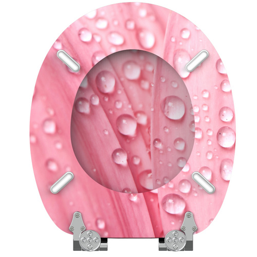 Thumbnail - Sanilo WC-Sitz, BxL: 37,7 x 47 cm, Pink Flower - rosa