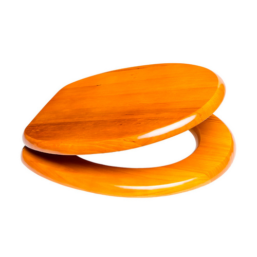 Thumbnail - Sanilo WC-Sitz, BxL: 37,7 x 47 cm, Holz - orange