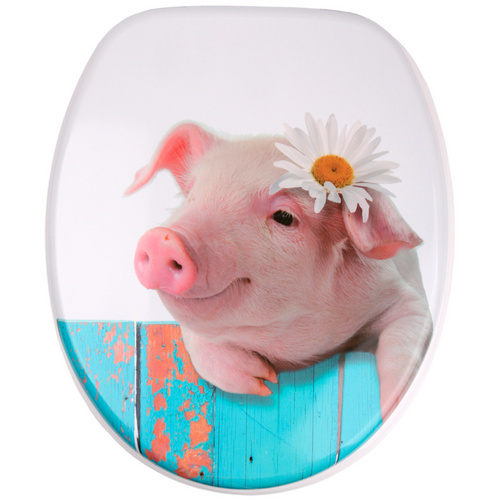 Thumbnail - Sanilo WC-Sitz, BxL: 37,7 x 47 cm, Schwein - rosa