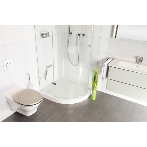 Thumbnail - Sanilo WC-Sitz, BxL: 37,7 x 47 cm, Glitzer Silber - silberfarben