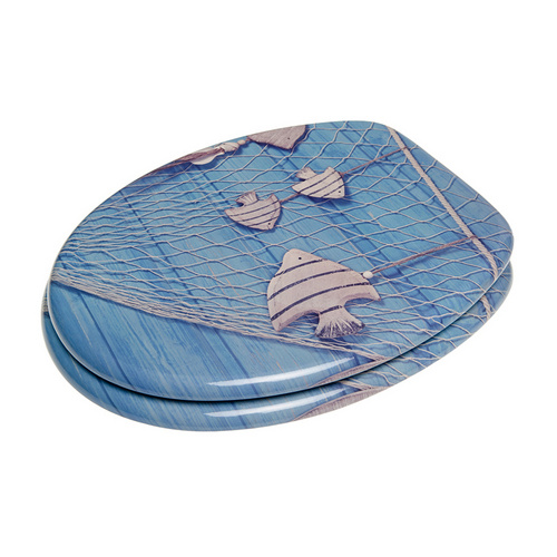 Sanilo WC-Sitz, BxL: 37,7 x 47 cm, Seefahrt - blau