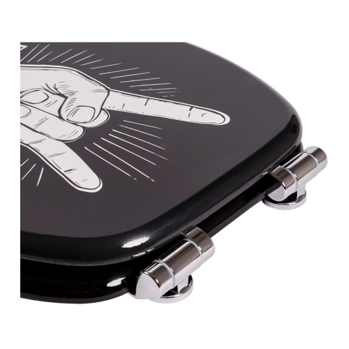 Thumbnail - Sanilo WC-Sitz, BxL: 37,7 x 47 cm, Rock 'N' Roll - schwarz