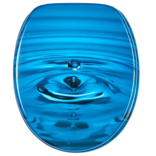 Thumbnail - Sanilo WC-Sitz, BxL: 37,7 x 47 cm, Tropfen - blau