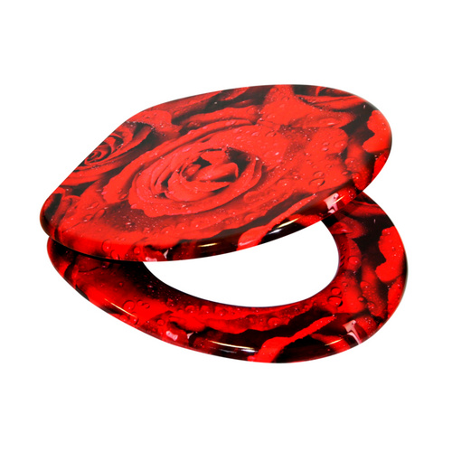 Thumbnail - Sanilo WC-Sitz, BxL: 37,7 x 47 cm, Rosen - rot