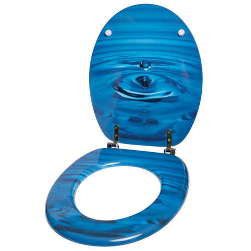 Thumbnail - Sanilo WC-Sitz, BxL: 37,7 x 47 cm, Tropfen - blau