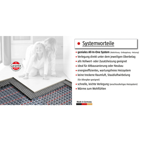 Thumbnail - Bella Jolly Elektro-Fußbodenheizung »Terraheat PLUS«, 2 m² - schwarz