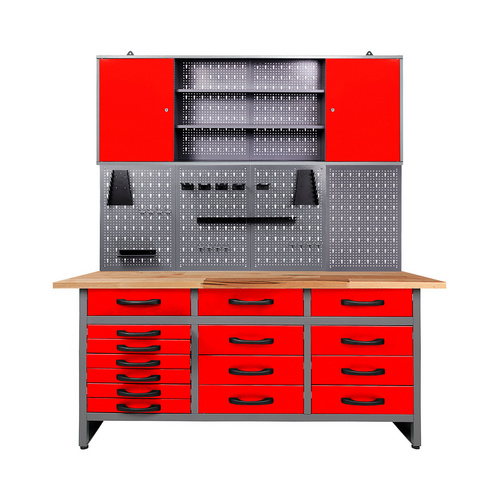 Ondis24 Werkstatt-Set »Werkstatt-Set Karsten 160 cm XL Schrank« - rot