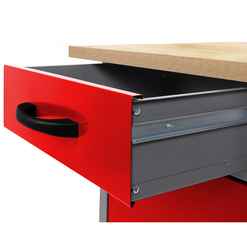 Thumbnail - Ondis24 Werkbank, Karsten 160 cm Rot-Grau