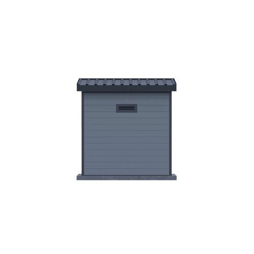 Mr. GARDENER Gartenhaus, BxLxH: 200 x 200 x 236 cm, WPC, Fenster aus Sicherheitsglas - grau