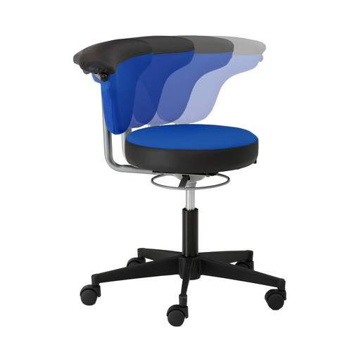 Thumbnail - Mayer Sitzmöbel Drehstuhl »myTORRO SIT 1351«, BxH: 59 x 68 cm, blau
