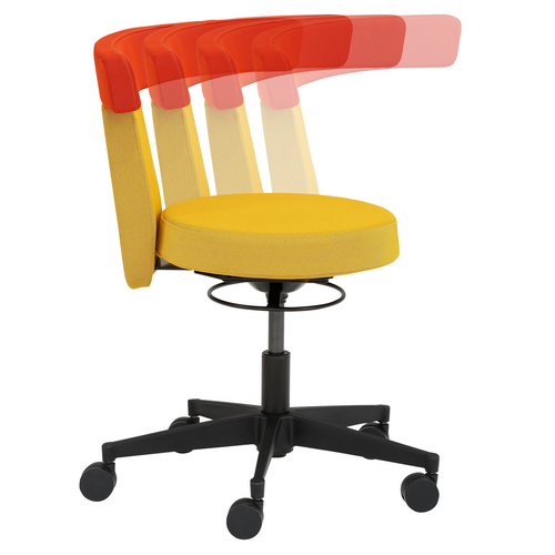 Thumbnail - Mayer Sitzmöbel Multifunktionshocker »1263«, Breite: 64 cm, höhenverstellbar, Polyester, gelb