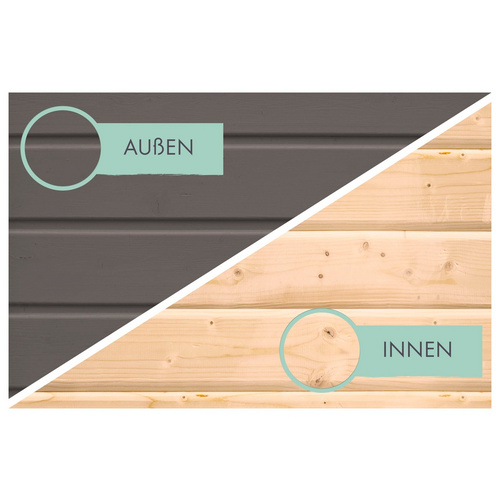 KARIBU Gartenhaus, Fahrradgarage, terrag... KARIBU Gartenhaus, Fahrradgarage, terrag...