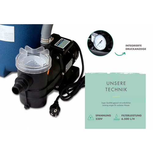 Thumbnail - KARIBU Poolfilteranlage, blau/schwarz, Höhe: 86 cm