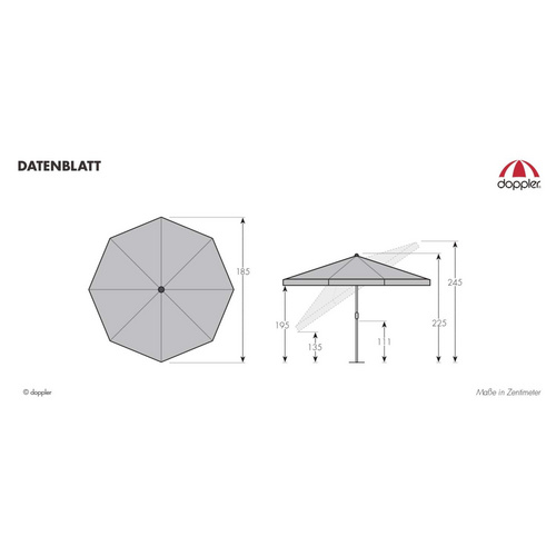 DOPPLER Sonnenschirm »Active«, Ø: 200...