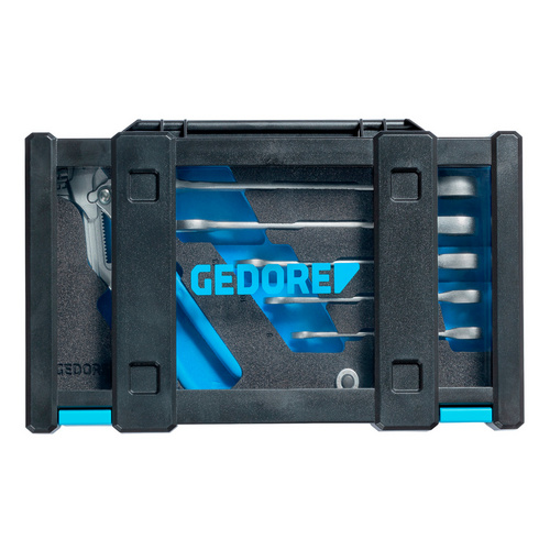 Thumbnail - GEDORE Ratschenschlüssel-Satz »7 RA 183«, m.Zangenschlüssel - silberfarben