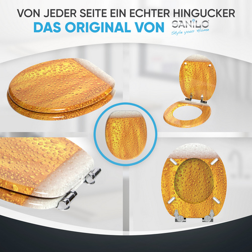 Thumbnail - Sanilo WC-Sitz, BxL: 37,7 x 47 cm, Bier - orange