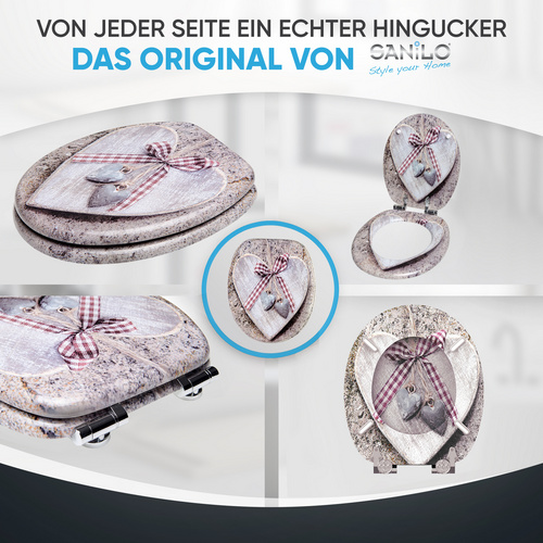 Thumbnail - Sanilo WC-Sitz, BxL: 37,7 x 47 cm, Bavaria - beige