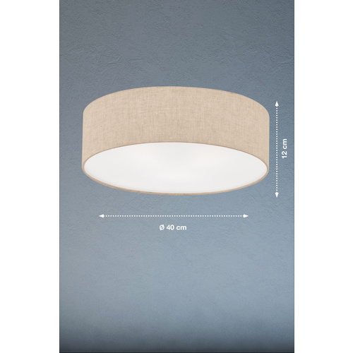 Thumbnail - Fischer & Honsel Deckenleuchte »Thor«, Textil, 40 W - beige